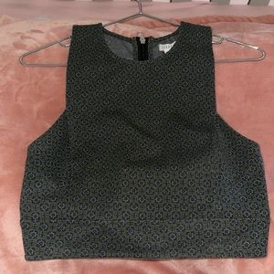 Back zipper tank top